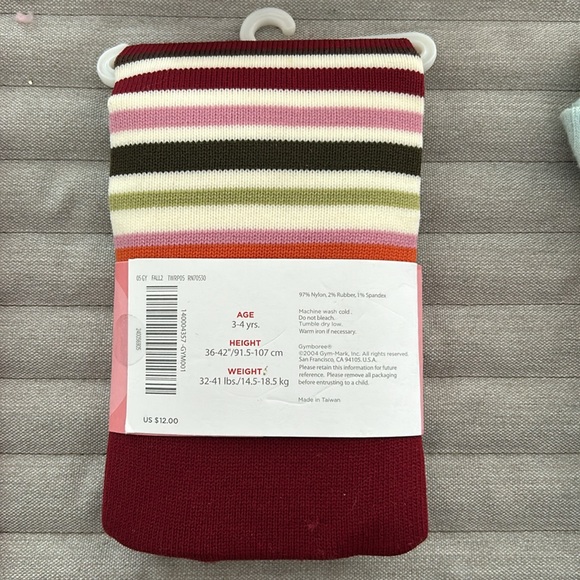 NWT Gymboree Rocky Mountain line stripe tight size 3-4 years - Picture 2 of 2